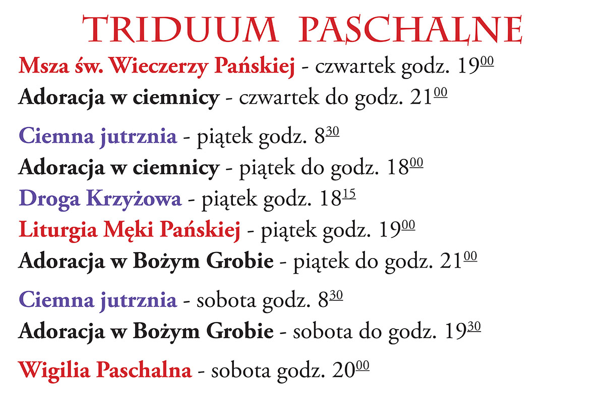 Triduum paschalne 2025